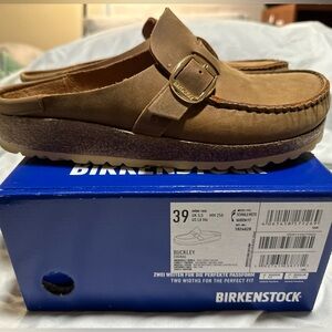 Birkenstock Buckley clogs, new with box, suede clog , 39, 8.5